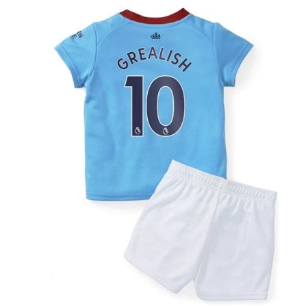 Camisola Manchester City Jack Grealish 10 Criança Equipamento Principal 2021-22